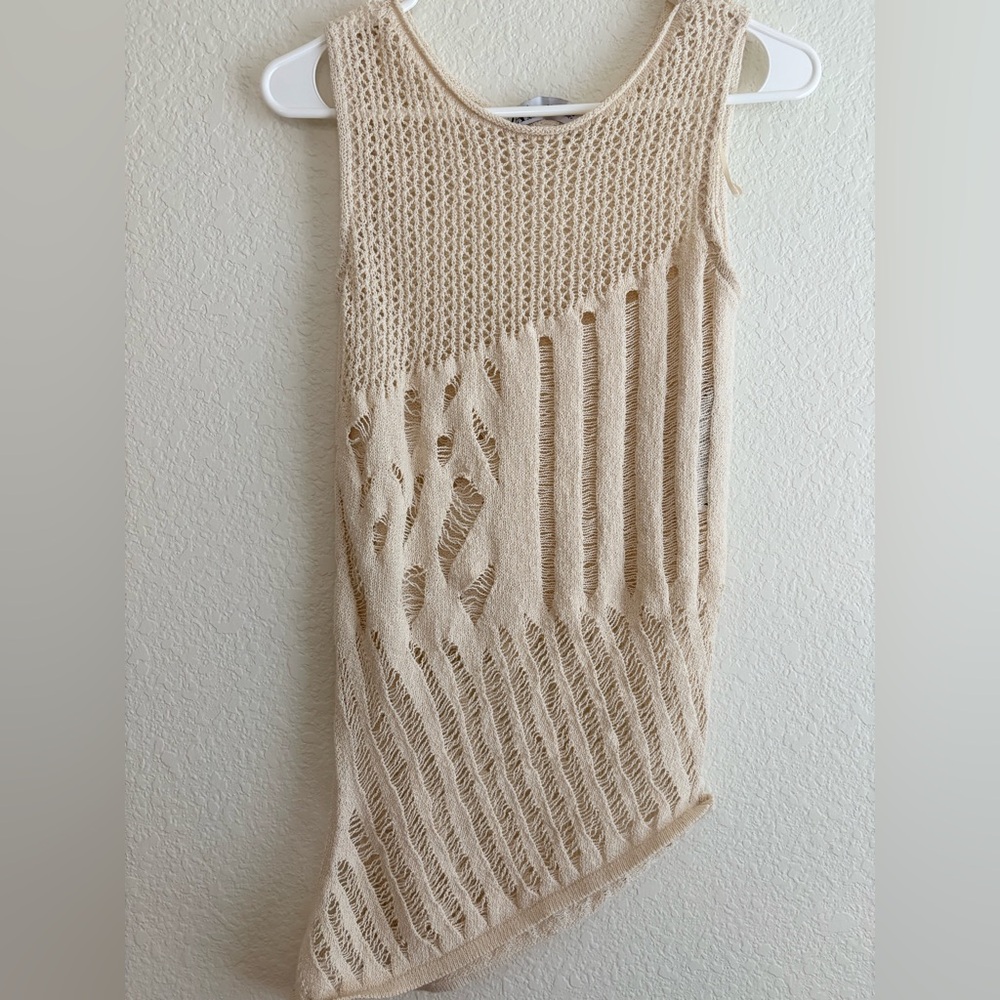 Zara Cream Knit Top